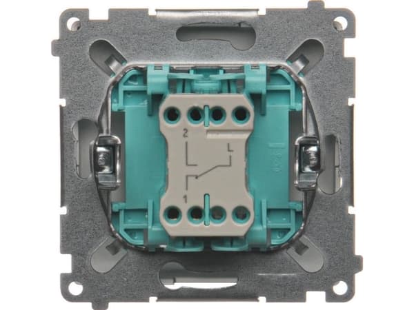 Kontakt-Simon BMW6.01/21, Plast, Rostfritt stål, IP20, IP44, 250 V, 10 A, 75 mm