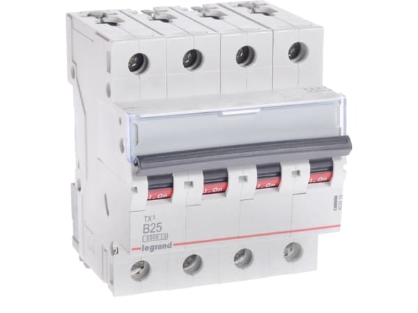 Legrand-kytkin S304 B25 TX3 25A 6kA 403419 403419