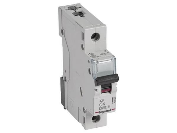 Legrand Miniature circuit breaker S 301 1P C 4A 6000A - 403429