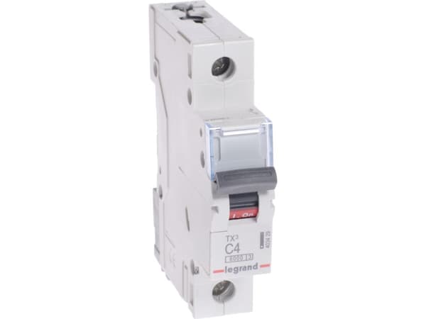 Legrand Miniature circuit breaker S 301 1P C 4A 6000A - 403429