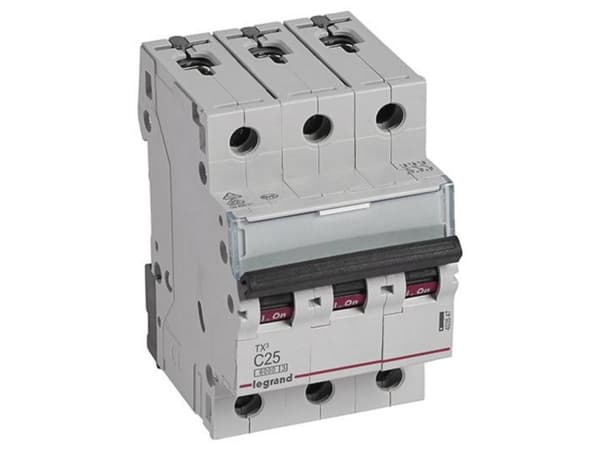 Legrand Miniature circuit breaker S303 C25 TX3 25A 6kA 403547