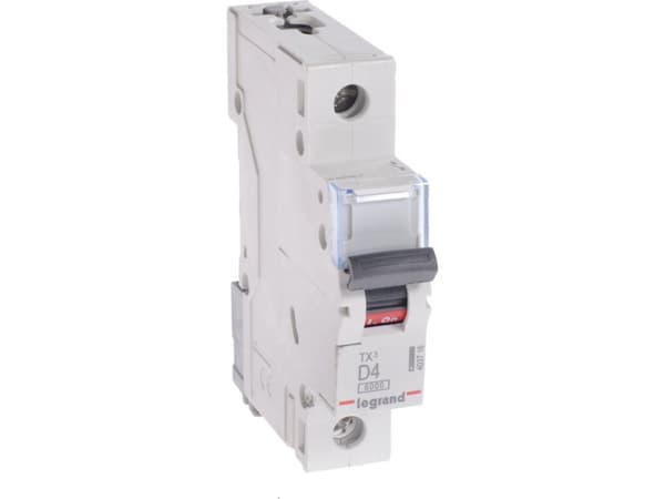 Legrand 1P D 4A 6kA AC S301 TX3 overstrømsbryter (403716)