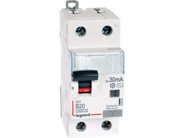 Legrand Residual current circuit breaker 2P 20A B 0.03A type AC P312 - 410922
