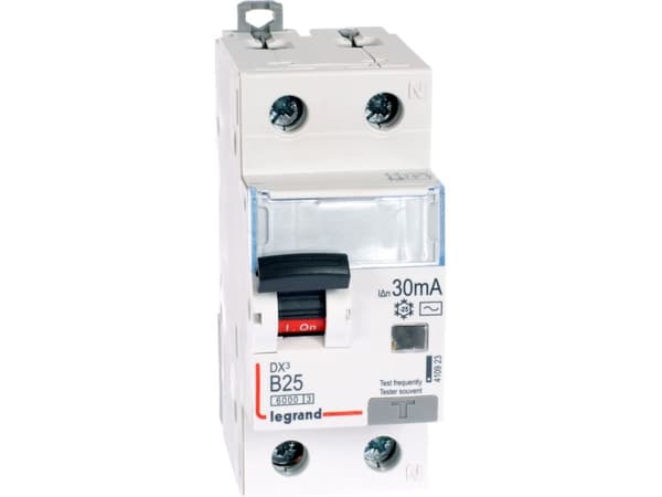 Legrand Residual current circuit breaker 2P 25A B 0.03A type AC P312 - 410923