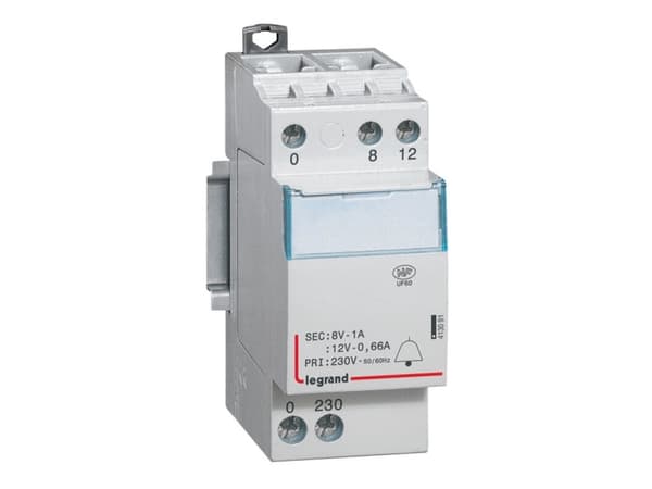 Legrand 413091, 230 V, 8 V, 1 A, Valkoinen, Muovi, CE