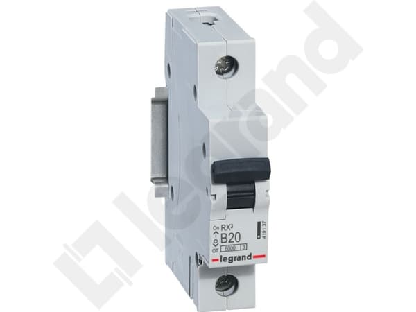 Legrand Miniature circuit breaker RX3 B20A 1P - 419137