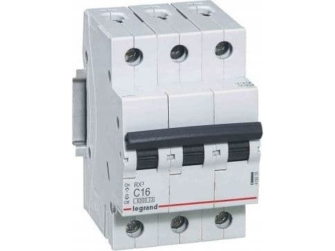 Legrand Miniature circuit breaker RX3 3P C 16A 6000A - 419235
