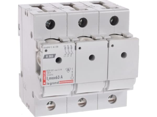 Sulakkeen erotin 3P 63A D02 R303 MAKS / ilman inserttejä / 606725
