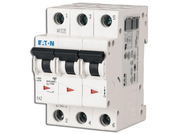 Eaton FAZ-B63/3 OFF NMP. 3 polių, IN=63A