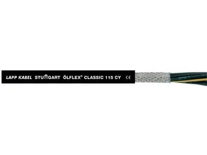 Lapp ÖLFLEX CLASSIC 115 CY BK, 500 m, Sort, PVC, 36 kg/km, 54 kg/km, 4000 V