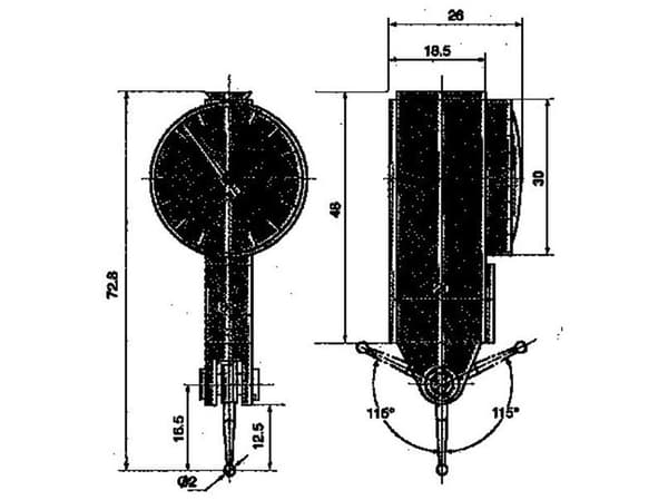 Rajoitustarvikkeet analogiselle vipuanturille (22590301)