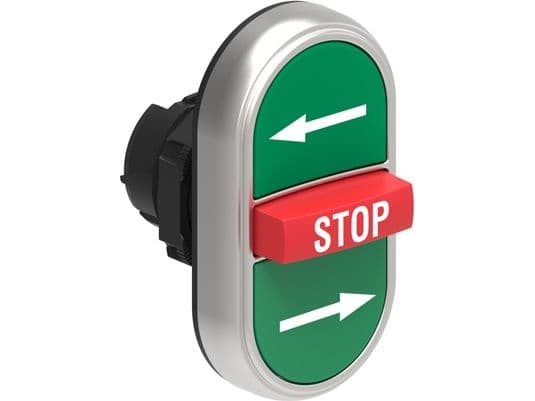 LOVATO Electric Triple button drive green/red with self return (LPCB7365)