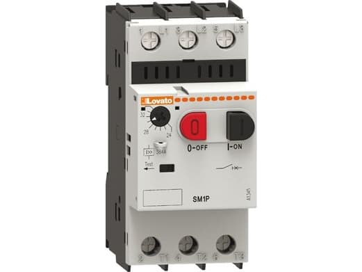 Lovato elektrisk motorbryter med knapper 13 - 18A 25kA 400V (SM1P1800)