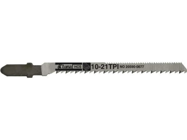 Luna pistosahanterä, HCS, puulle, hiotut hampaat ja hammastettu selkäosa kaarevaa leikkausta varten 75mm - 205900677