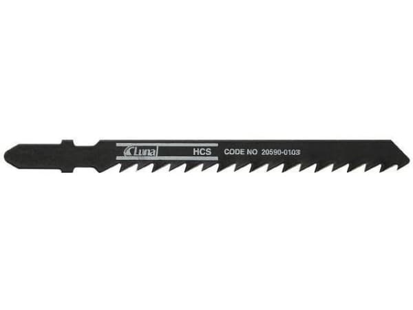 Luna HCS sticksågsblad med dubbelslipade tänder för trä, 75mm, 5 st - 20590-0707