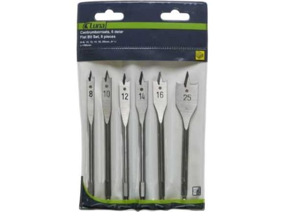 Luna wood drill bit paddle 8 12 10 16 14 25mm set (207220104)