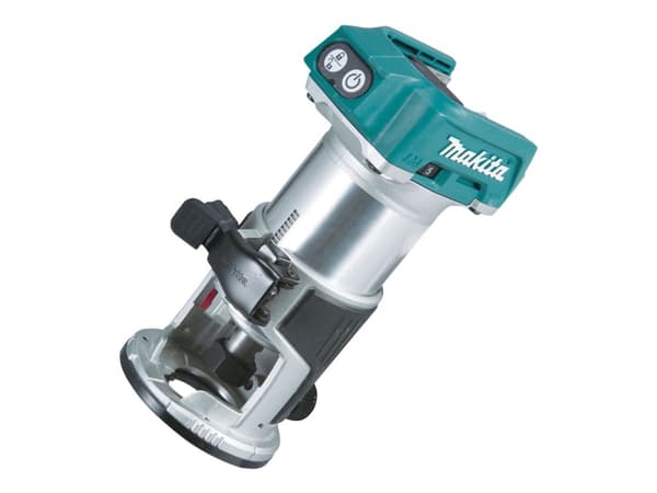 Makita DRT50 - Trim router - trådløs - flens 8 mm - uten batteri - 18 V - SOLO