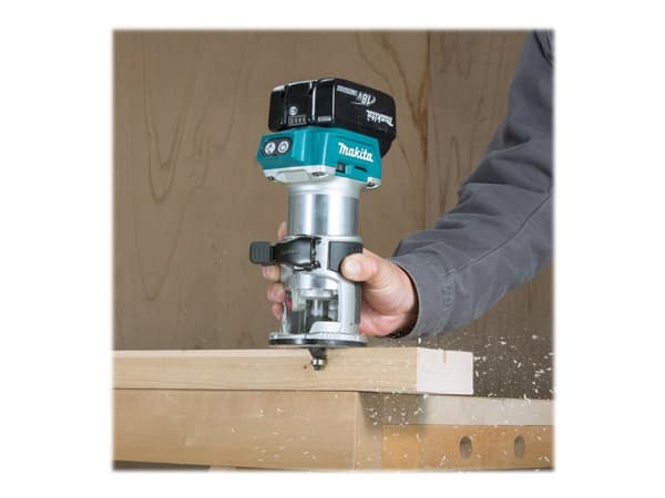 Makita DRT50 - Trim router - trådløs - flens 8 mm - uten batteri - 18 V - SOLO