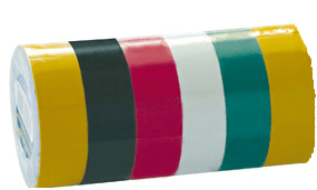 Mega PVC isolasjonstape 19mmx3m 6stk. (13126)