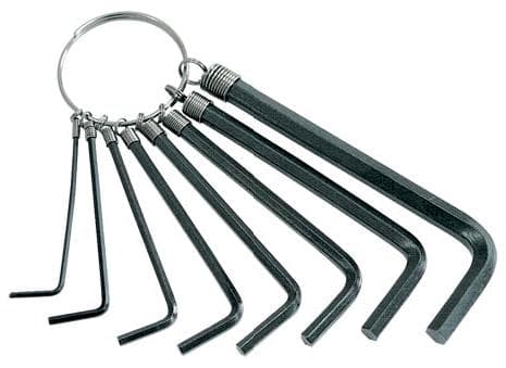 Mega Sett med sekskantnøkler type L 2-10mm 8 stk. (48018)