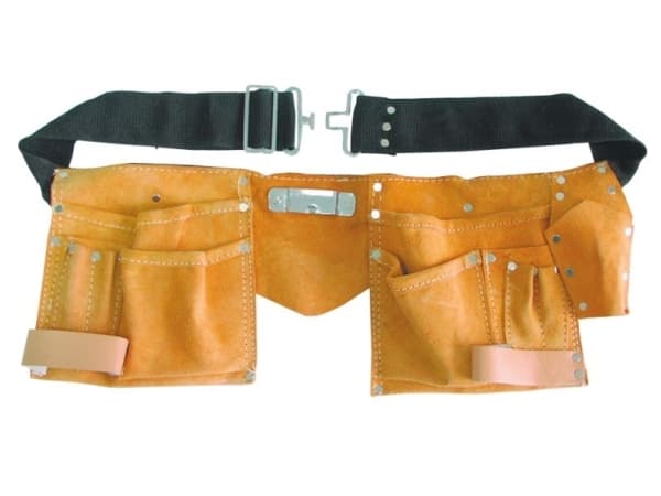 MEGA Leather carpenter's belt for tools 11 pockets (52011)