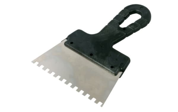 MEGA Stainless steel spatula 150mm tooth 6x6mm 61106