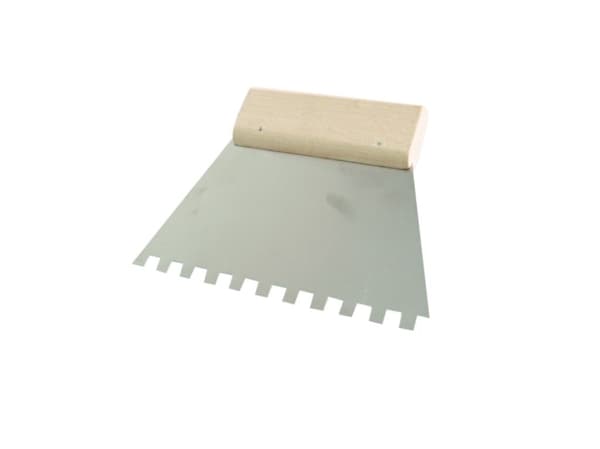 MEGA Stainless steel spatula 180mm tooth 6x6mm 61783