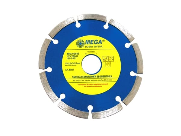 Mega segmenterad diamantskiva 1,9x6,8 mm 115 mm 86515