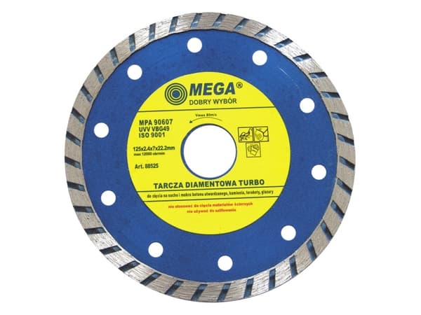 Mega diamantklinga TURBO 2,4x7,4mm 115mm 88515