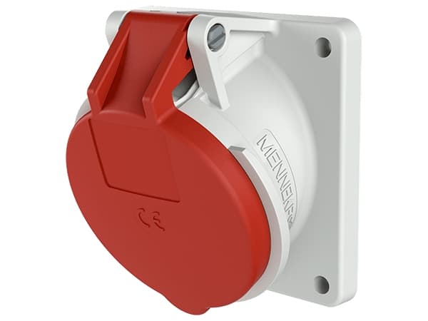 MENNEKES Slanted red panel socket 32A 400V IP44 (MEN3153)