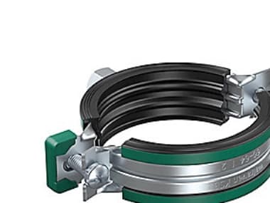 Walraven KSB2 rørbøjle 54-58mm - Elforz. 2-skrue rørb. M8/10 m/EPDM og quicklås. 50stk pr ks