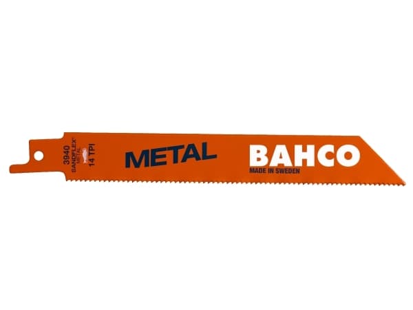 Bahco 3940-300-18-ST-5P, Puukkosahanterä, Metalli, Terästä, Oranssi, 0,9 mm, 30 cm