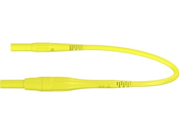 Stäubli XSMF-419 Prøveledning Lamelstik 4 mm Lamelstik 4 mm 1.00 m Gul 1 stk