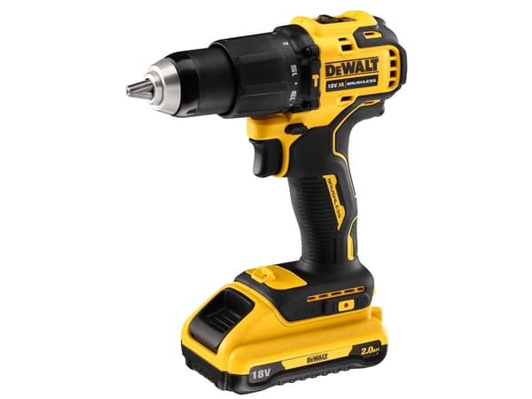 DeWALT DCD709D2T-QW - Slagborr/skruvdragare - sladdlös - 2 hastigheter - nyckellös chuck 13 mm - 65 N·m - 2 batterier - 18 V