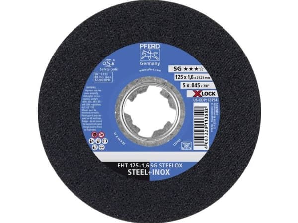 PFERD 61341123, 12,5 cm, 1,6 mm, 12200 RPM, 25 stykker