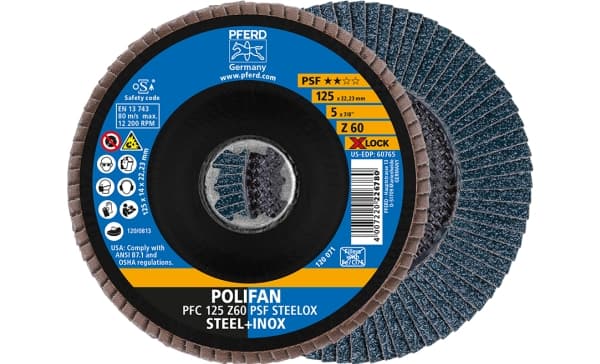 PFERD 67666126, 12,5 cm, 12200 RPM, 60 g, 10 styck