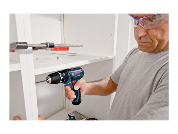 Bosch GSB 12V-15 Professional - Hammerbor/driver - trådløs - 2 hastigheter - nøkkelfri borhylse 10 mm - 30 N·m - 2 batterier - 12 V