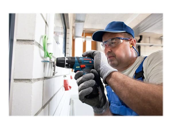 Bosch GSB 12V-15 Professional - Hammerbor/driver - trådløs - 2 hastigheter - nøkkelfri borhylse 10 mm - 30 N·m - 2 batterier - 12 V