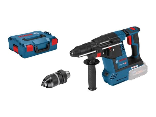 Bosch GBH 18V-26 F Professional - Roterende hammer - trådløs - 3-modus - SDS-plus - 2.6 joule - uten batteri - 18 V