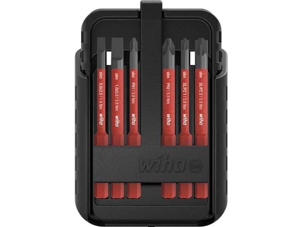 Wiha bitsæt slimBit electric i bælteholder Torx/PH/PZ/LK/SL-PZ 15 dele