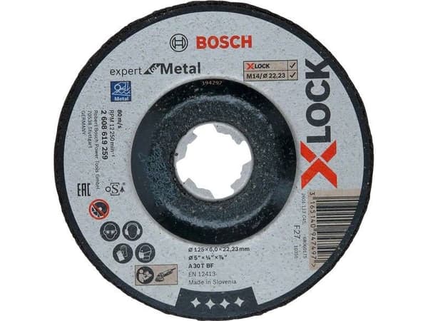 Bosch Expert for Metal A 30 T BF - Slipskiva - för metall - 125 mm - X-LOCK