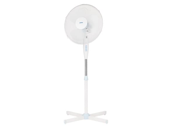MPM MWP-17, Kotitaloustuuletin ilman lapoja, Valkoinen, Lattia, 36,5 cm, 90°, Painikkeet