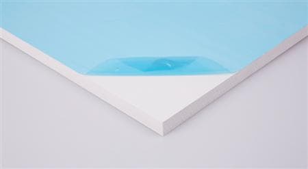 Montageplade PVC 3009 530x184x19 mm hvid