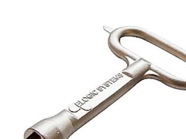 TRIARCA triangelnyckel inklusive förlust för att öppna luckan på låsfodralet. Utformad för en 10 mm triangel men kan även användas för 8 mm