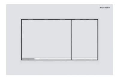 Geberit 115.883.JT.1, Huuhtelulevy, Valkoinen, Kromi, Geberit, 246 mm, 12 mm, 164 mm