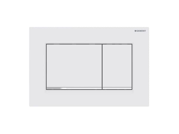 Geberit 115.883.JT.1, Huuhtelulevy, Valkoinen, Kromi, Geberit, 246 mm, 12 mm, 164 mm