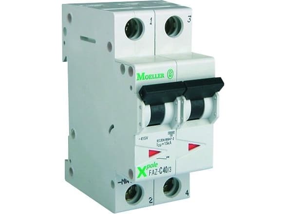 Eaton FAZ-C10/2, Pienoiskatkaisija, Tyyppi C, IP20, IP40