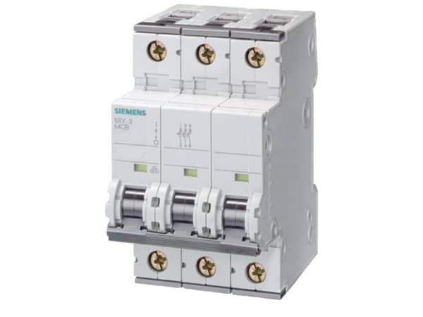 SIEMENS Automaattisulake D 16A, 3-napainenD-ominaisuus10kA oikosulkukapasiteetti400AC, 60VDC, 54 mm leveä