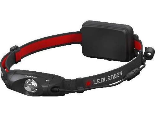 Ledlenser Headlamp H4 Black Blister Sort, Rød