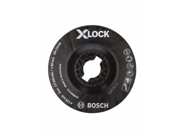 Bosch - Ryggingspute - 115 mm - X-LOCK - grovkorn: P80